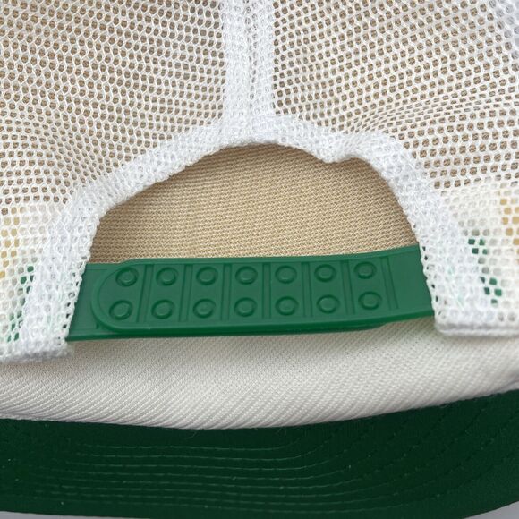Vintage John Deere Hat Cap White Green Adjustable Double Snapback Trucker Rope - Picture 11 of 11